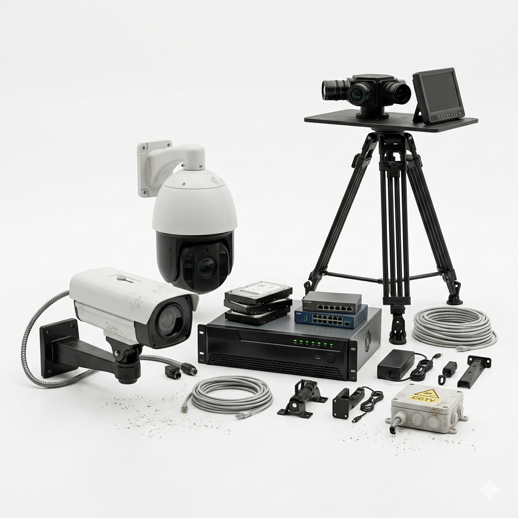 CCTV cameras and equipment
